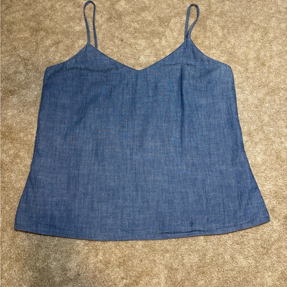 Blue Spaghetti Strap Top